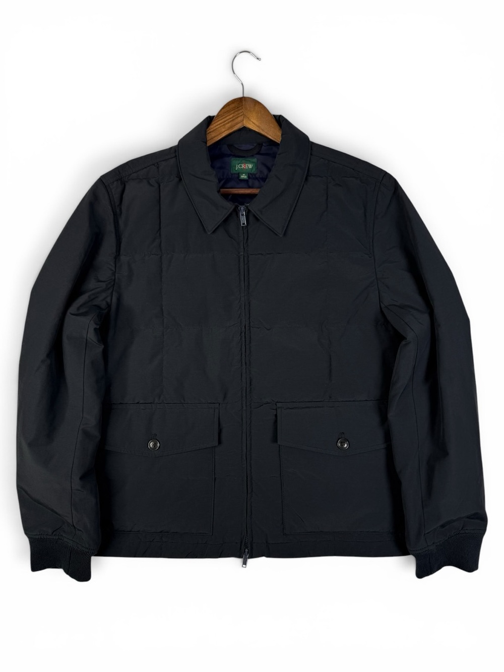 J.Crew Men’s PrimaLoft Box Quilt Insulated Jacket Black Medium NWOT Never Worn - Picture 3 of 11